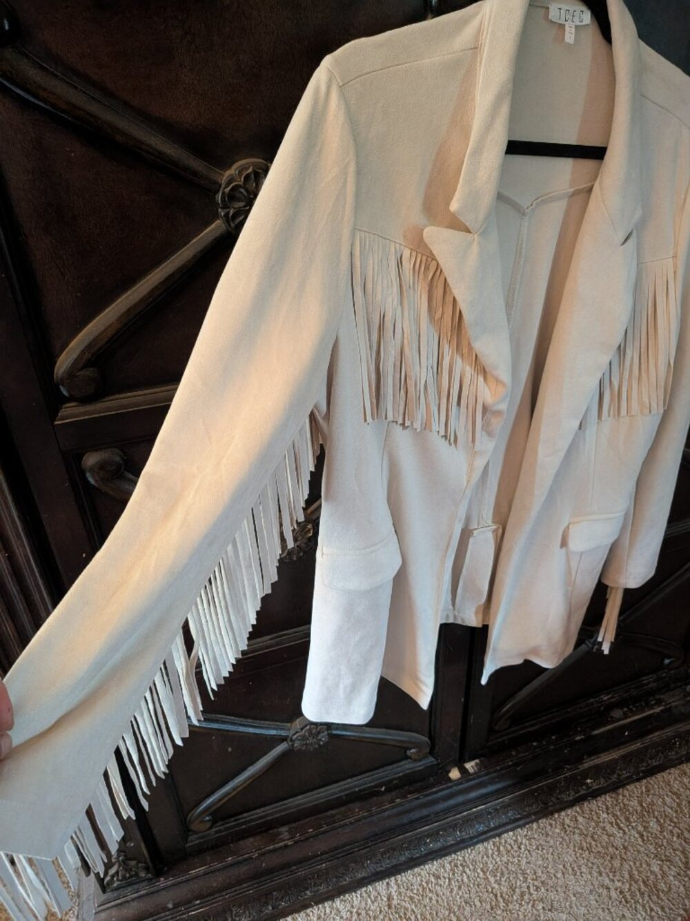 Suede fringe blazer - Picture 4 of 8